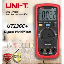 UT136C+ Digital Multimeter (Auto-Range) افوميتر اوتوماتيك قياس كهرباء مقومات مكثفات متعدد رقمي